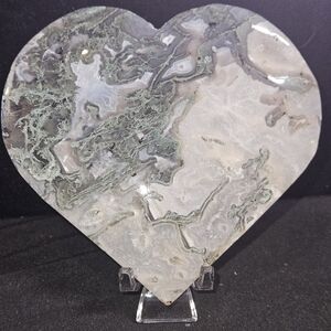 Moss Agate Heart